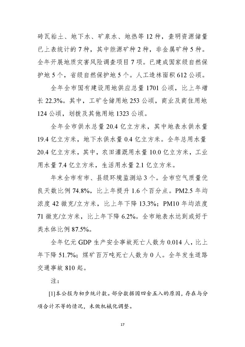 淮南市2021年国民经济和社会发展统计公报