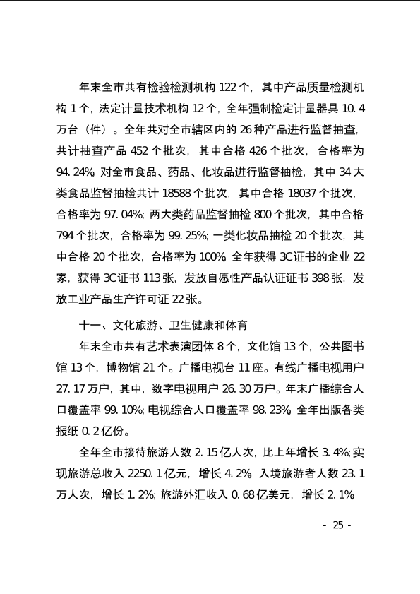 上饶市2021年国民经济和社会发展统计公报
