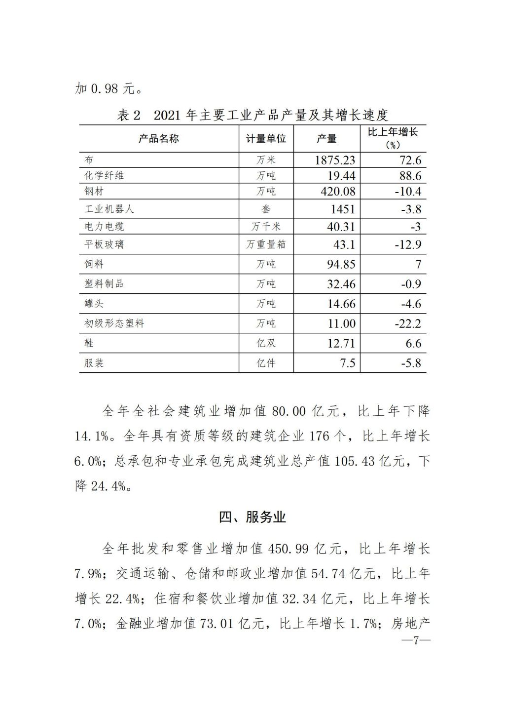 揭阳市2021年国民经济和社会发展统计公报